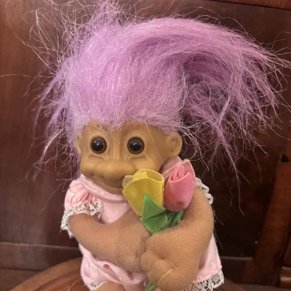 Vintage RUSS I LOVE MOM Troll doll  7